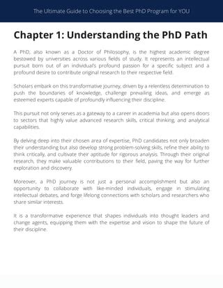 The Ultimate Guide to the PhD: Embarking on the Doctor of Philosophy Journey