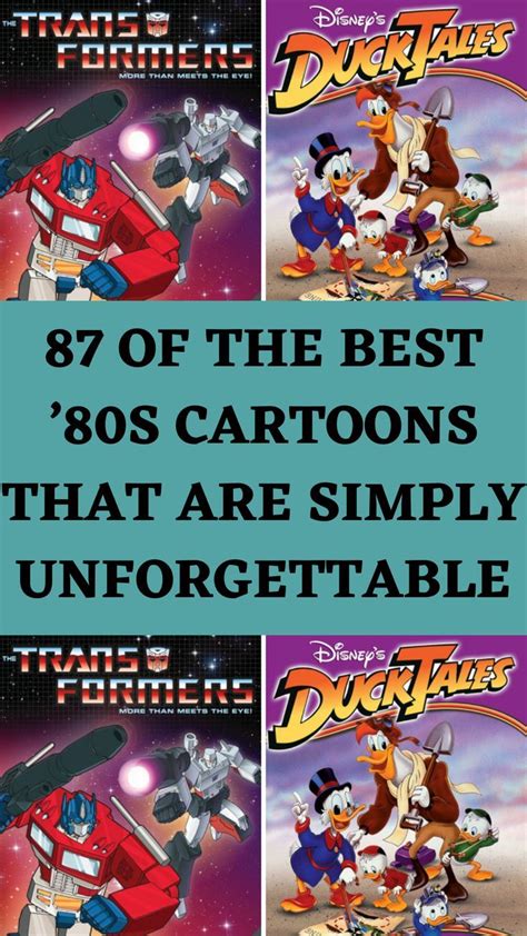 The Ultimate Nostalgia Trip: 10 Unforgettable Cartoons of the 80s & 90s