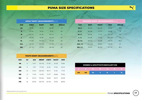 The Ultimate Puma Size Chart Guide: Ensuring a Perfect Fit