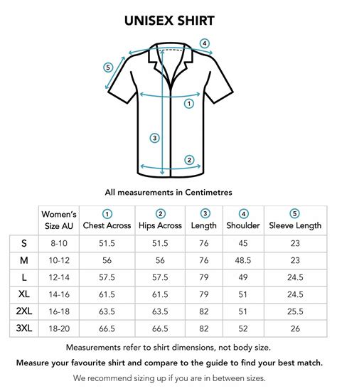 The Ultimate Unisex Shirt Size Guide: A Comprehensive Guide for Every Body Type