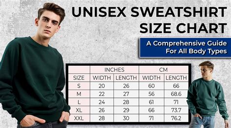 The Ultimate Unisex Sweatshirt Size Chart: A Comprehensive Guide for Perfect Fit