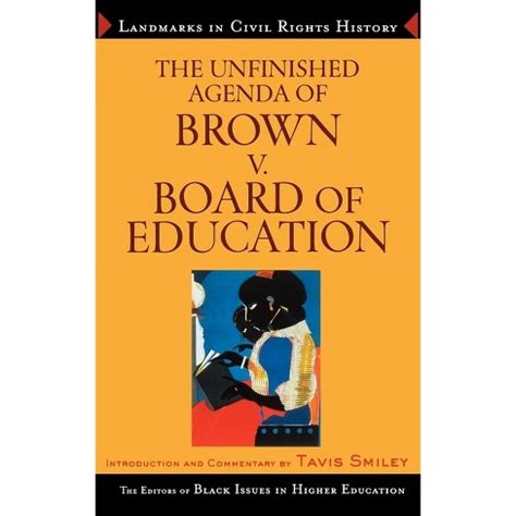 The Unfinished Agenda of Brown v Board of Education Landmarks in Civil Rights History PDF