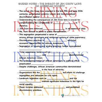 The Unjust Legacy of Jim Crow: A Comprehensive Examination of Systemic Racism