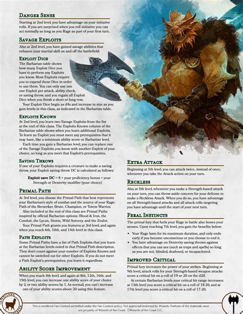 The Unstoppable Force: Barbarian Class Overview