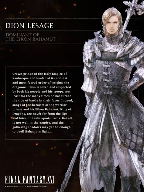 The Unwavering Spirit of Dion: A Guiding Light in the Realm of Final Fantasy XVI