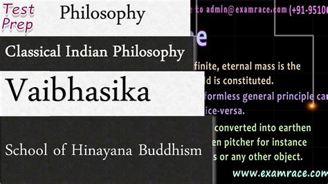 The Vaibhasika School of Buddhist Thought PDF Book PDF