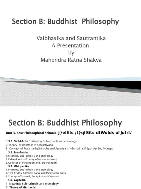 The Vaibhasika School of Buddhist Thought PDF Book PDF