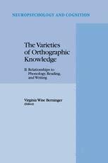 The Varieties of Orthographic KnowledgeII Relationships to Phonology, Reading, and Writing 1st Editi Doc