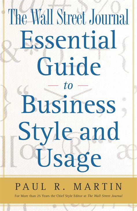 The Wall Street Journal Essential Guide to Business St Wall Street Journal Book Doc