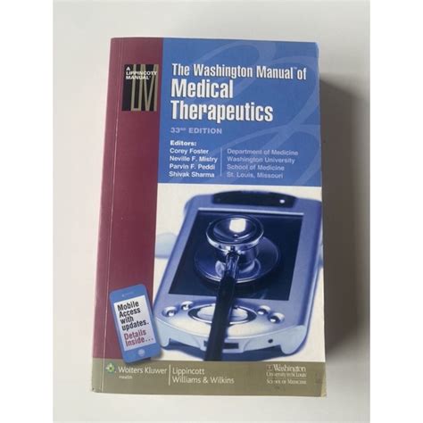 The Washington Manual of Medical Therapeutics, 33rd Edition Kindle Editon