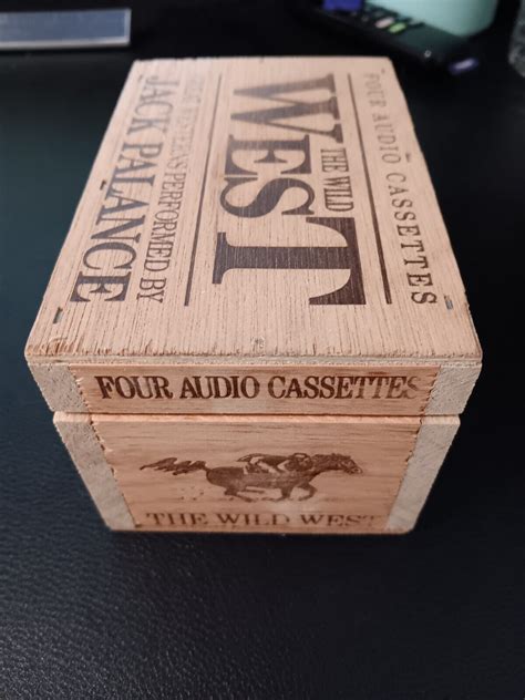 The Wild West Audio Cassette Wooden Box Doc