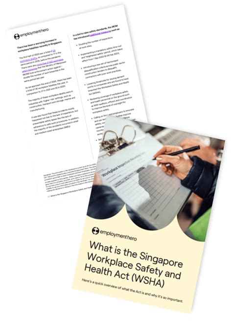 The Workplace Safety and Health Act Singapore: A Comprehensive Guide to Workplace Well-being