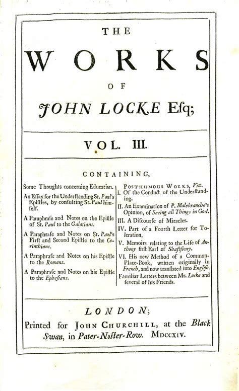 The Works Of John Locke Volume 3 Epub