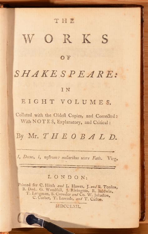 The Works Of Shakespeare In Eight Volumes Collated With The Oldest Copies And Corrected With Notes Explanatory And Critical PDF