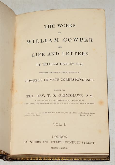 The Works Of William Cowper Volume 4 Doc