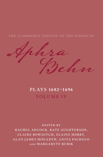 The Works of Aphra Behn Volume IV Doc