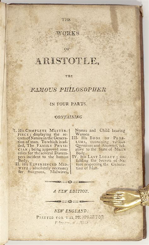 The Works of Aristotle the Famous Philosopher Doc