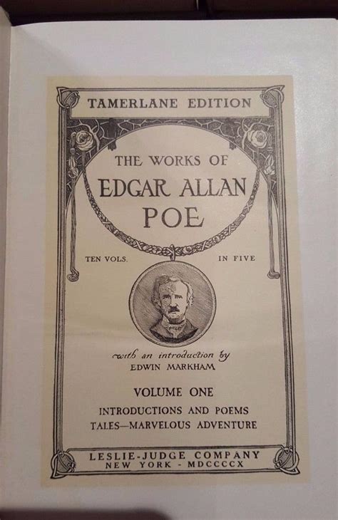 The Works of Edgar Allan Poe Tamerlane Edition Volume III Epub