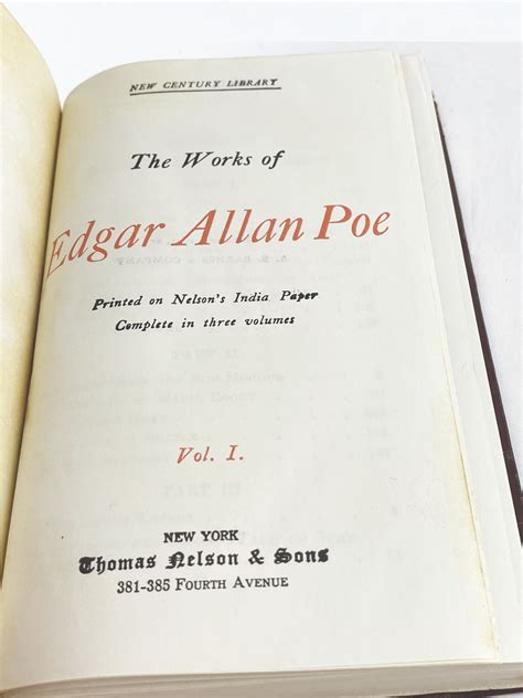 The Works of Edgar Allan Poe in Five Volumes VOL 3 Reader