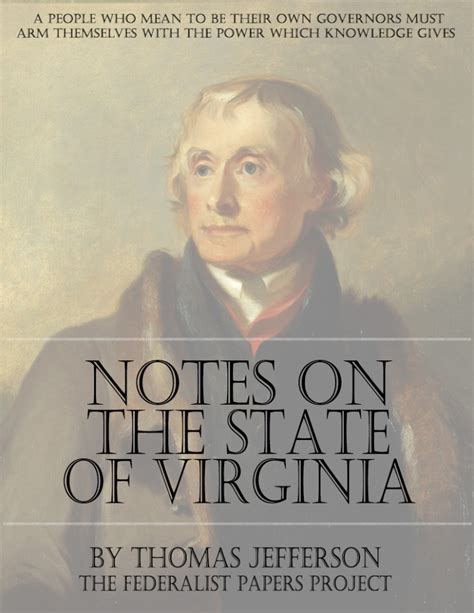 The Works of Thomas Jefferson Notes on Virginia I Doc