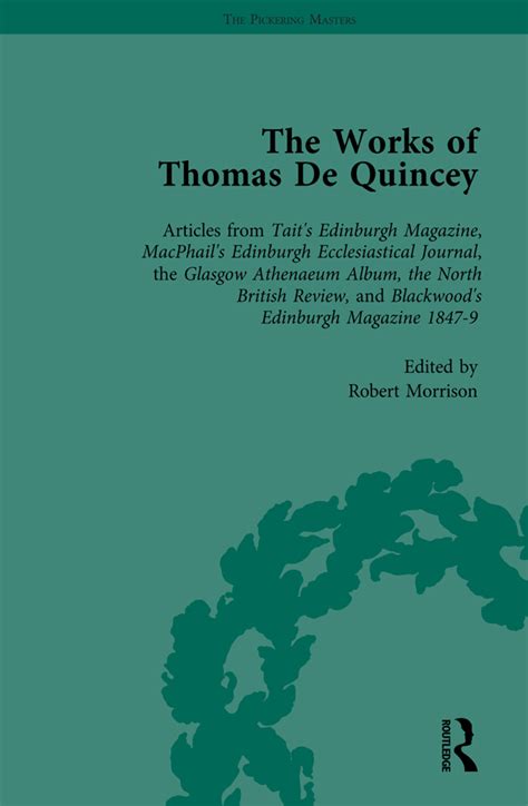 The Works of Thomas de Quincey Volume 16; Including All His Contributions to Periodical Literature Reader