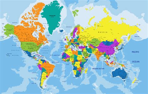 The World Political & Guide Map Kindle Editon