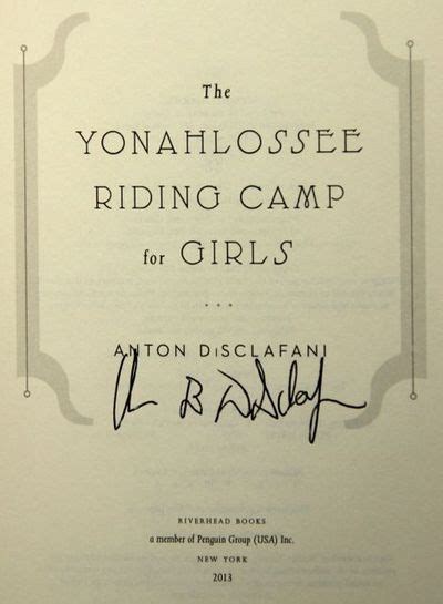 The Yonahlossee Riding Camp for Girls 12-Copy Solid Floor Display Doc