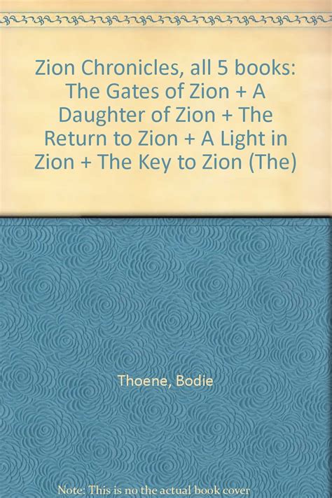 The Zion Chronicles The Gates of Zion A Daughter of Zion The Return to Zion PDF