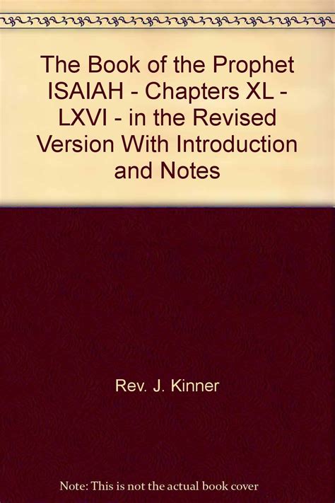 The book of the prophet Isaiah in the Revised version with introd and notes Doc