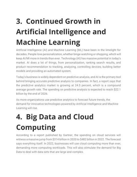 The continued growth of artificial intelligence.