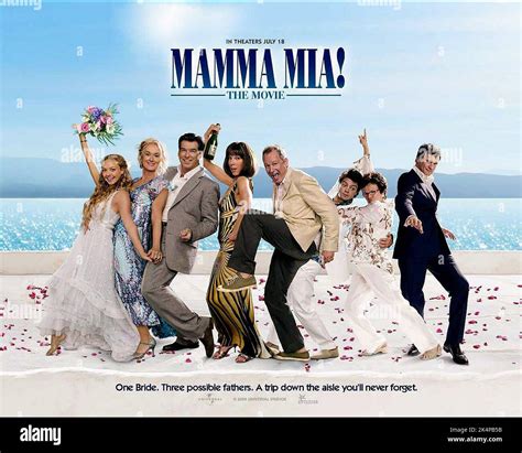 The design of the mamma mia! film poster