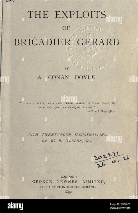 The exploits of Brigadier Gerard With twenty-four illus by WB Wollen Epub