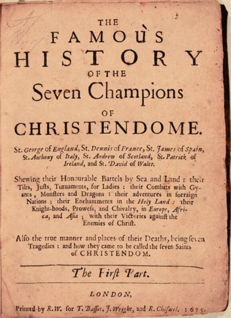 The famous history of the seven champions of Christendom The third part Shewing their honourable battles by sea and land their tilts justs monsters and dragons … Volume 3 of 3 Epub