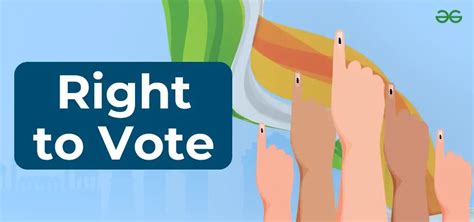 The right to vote: