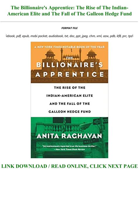 The.Billionaire.s.Apprentice.The.Rise.of.The.Indian.American.Elite.and.The.Fall.of.The.Galleon.Hedge.Fund Ebook Doc