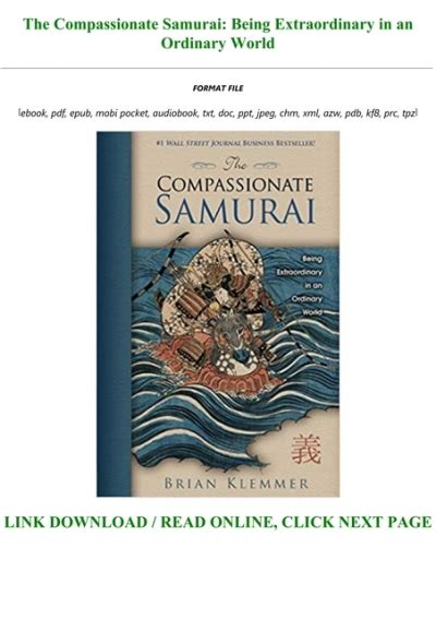 The.Compassionate.Samurai.Being.Extraordinary.in.an.Ordinary.World Ebook Kindle Editon