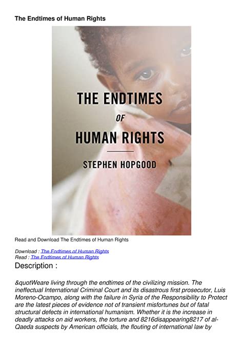 The.Endtimes.of.Human.Rights Ebook Doc