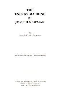 The.Energy.Machine.of.Joseph.Newman.4th.Edition Ebook Epub