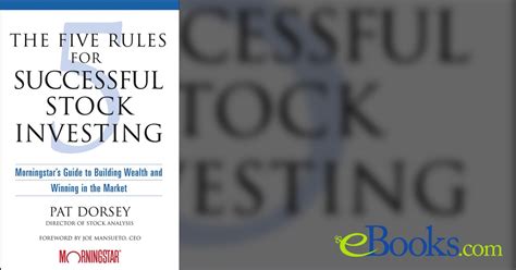 The.Five.Rules.for.Successful.Stock.Investing Ebook Epub