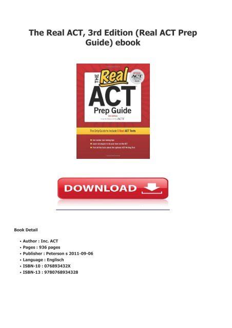 The.Real.ACT.3rd.Edition Ebook PDF