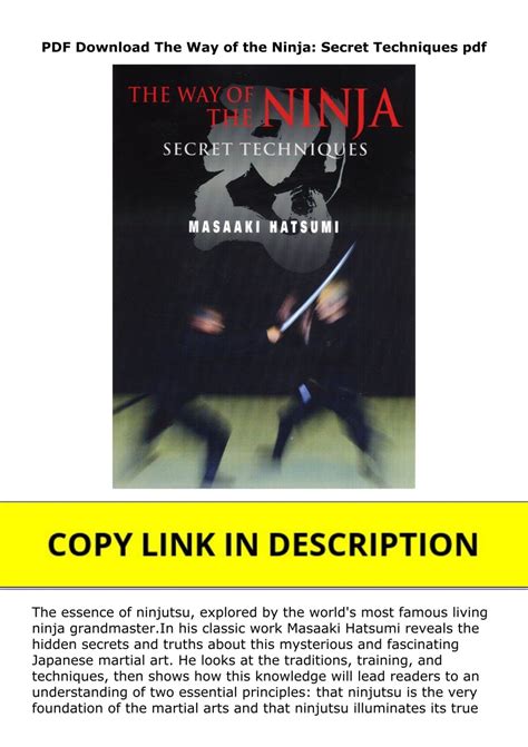 The.Way.of.the.Ninja.Secret.Techniques Ebook Doc