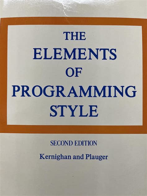 The.elements.of.programming.style Ebook Doc