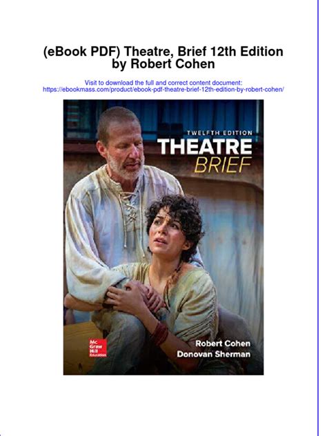 Theater 10th Edition Robert Cohen PDF Book Reader