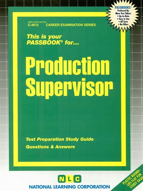 Theater SupervisorPassbooks Career Examination Passbooks Reader