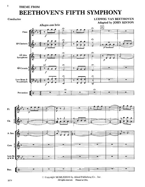 Theme From Fifth Symphony By Beethoven Epub