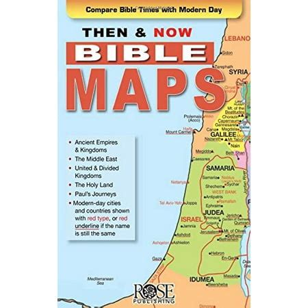 Then and Now Bible Maps Fold out Pamphlet Kindle Editon