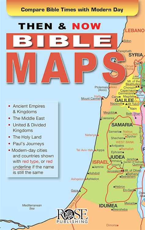 Then and Now Bible Maps Fold out Pamphlet Kindle Editon