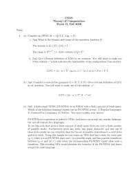 Theory Of Computation Exam Questions And Answers Epub