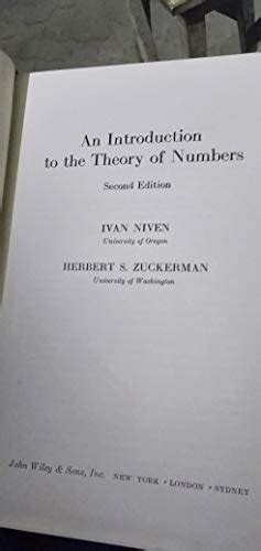 Theory Of Numbers Solutions Niven Doc