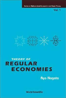 Theory Of Regular Economies 1st Edition PDF